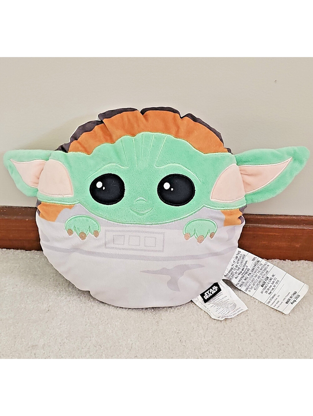 Jay Franco Star Wars The Mandalorian Grogu Decorative Pillow Baby Yoda 12